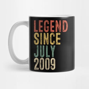 Legend Since July 2009 11th Birthday Gift 11 Year Old Mug